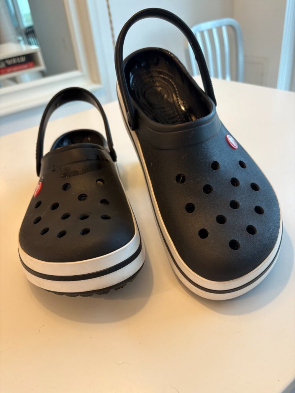 Crocs Crocband Black Clogs NWOT | Men's 10 / Women's 12 | Unworn - Picture 2 of 5